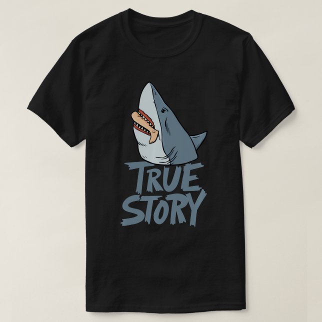 T-shirt Amputé de requin Conception prothétique de jambe p (Design devant)