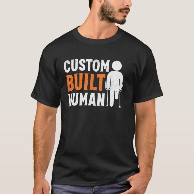 T-shirt Amputé humain sur mesure (Devant)