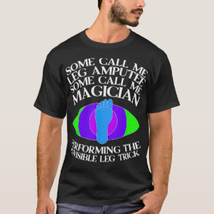 T-shirt Amputé magicien et jambe _1