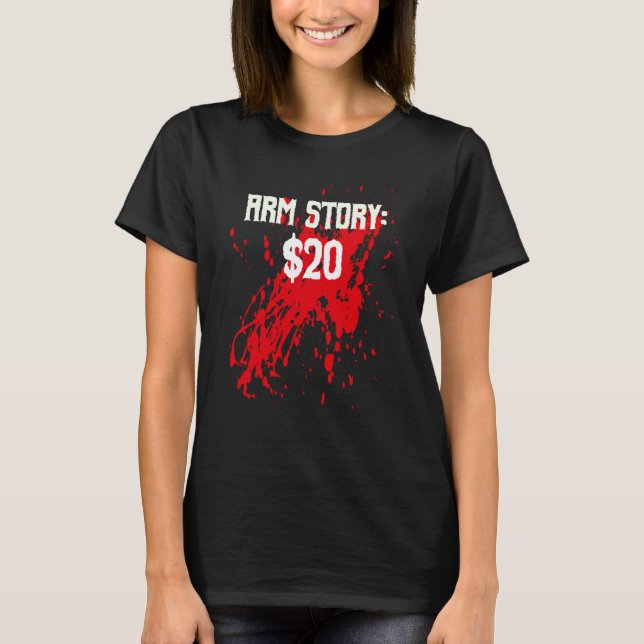 T-shirt Amputee Arm Story Amputation Chirurgie Humour Plai (Devant)