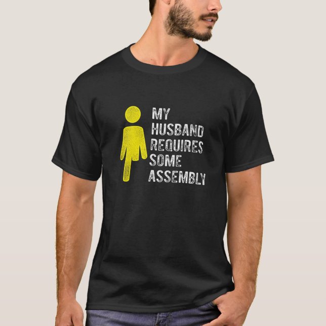 T-shirt Amputee Humor Husband Assembly Leg Arm  Recovery   (Devant)