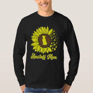T-shirt Amstaff Maman Tournesol Terrier Américain Stafford