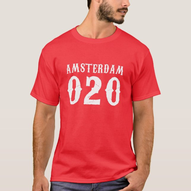 T-shirt Amsterdam 020 (Devant)
