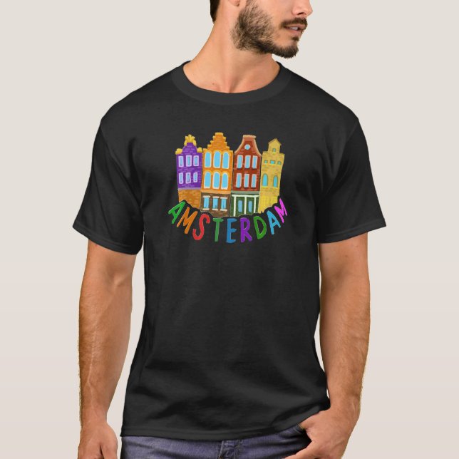 T-shirt Amsterdam City Pays-Bas souvenir pour les femmes (Devant)