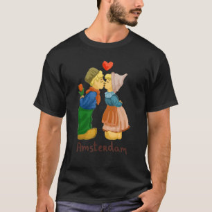 T-shirt Amsterdam City Pays-Bas souvenir pour les femmes