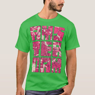 T-shirt Amsterdam Pays-Bas Blossom City Carte Typographie