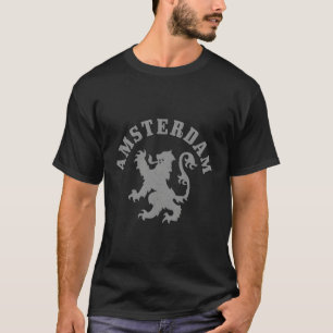 T-shirt Amsterdam Pays-Bas Lion Dutch Holland Amsterdam