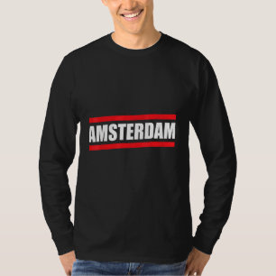 T-shirt Amsterdam Pays-Bas Souvenir Touriste Néerlandais E