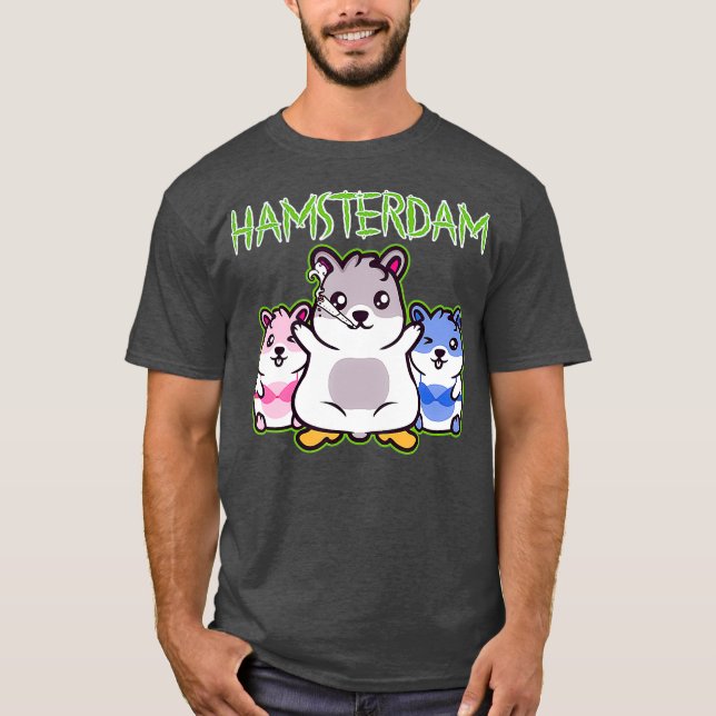 T-shirt Amsterdam Prostituées Hamster Hamsterdam Men (Devant)