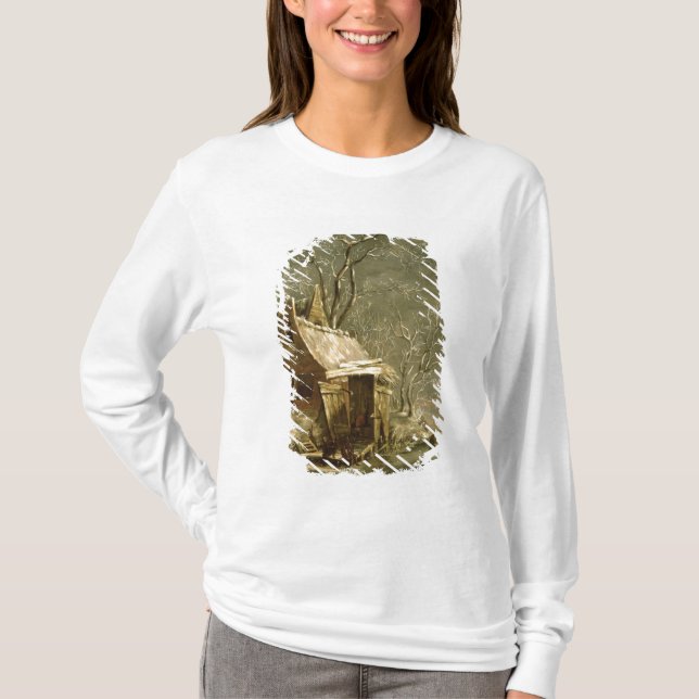 T-shirt Amsterdam, scène d'hiver, XVIIème siècle (Devant)