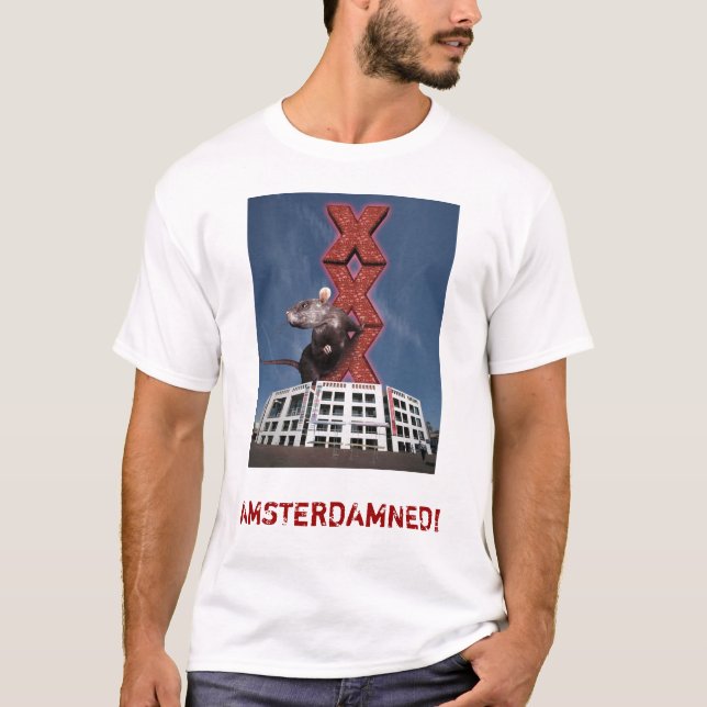 T-SHIRT AMSTERDAMNED! (Devant)