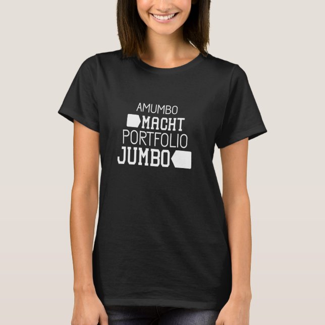 T-shirt Amumbo Macht Portfolio Jumbo Stock Market Financiè (Devant)