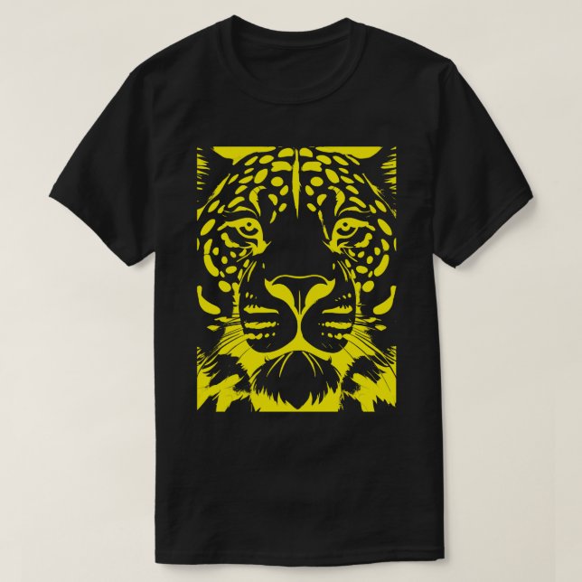 T-shirt Amur Leopard Jaune (Design devant)