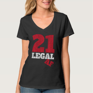 T-shirt Amusant 21 Vêtements Juridiques Af I Vie Légale Pa