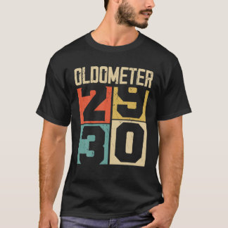 T-shirt Amusant 30 ans Oldomètre Vintage 30e anniversaire