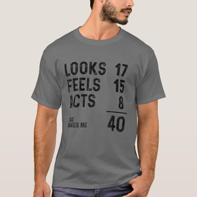 T-shirt Amusant 40 Ans 40E Anniversaire Né En 1982 (Devant)