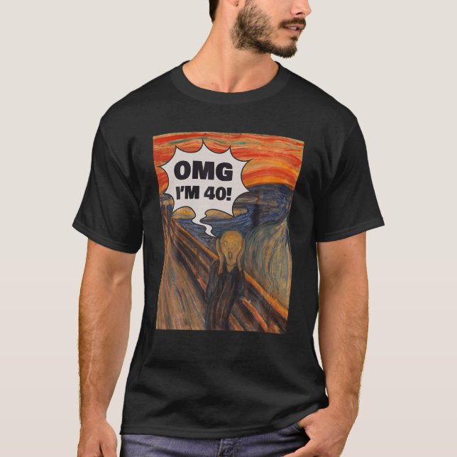 T-shirt Amusant 40E Anniversaire 40 Ans (Devant)