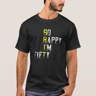 T-shirt Amusant 50E Anniversaire Sarcastique 50 Ans Né Da
