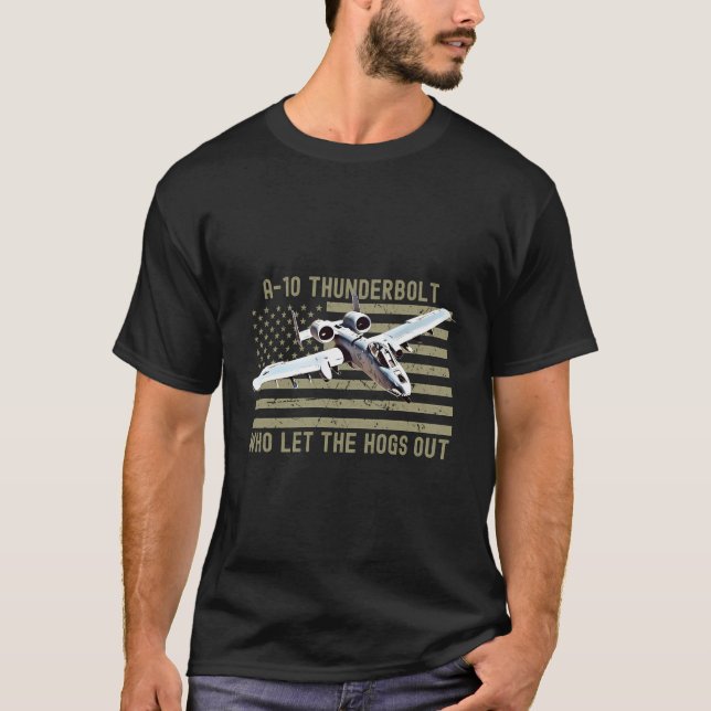 T-shirt Amusant A10 Thunderbolt Warthog Brrrrt Qui A Laiss (Devant)