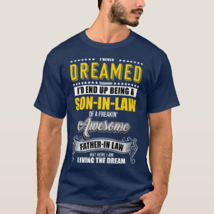 T-shirt Amusant Affine Humour SonInLaw Freiner un visage f