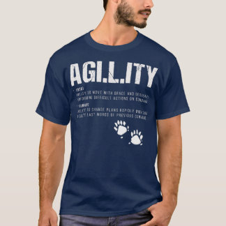 T-shirt Amusant Agilité Définition Chiens Entraînement Chi