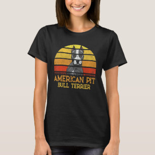 T-shirt Amusant Américain Pit Bull Terrier Amoureux des Ch