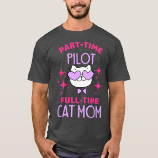T-shirt Amusant Amoureux des chats pilote