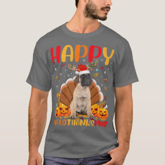 T-shirt Amusant Amoureux des chiens Bullmastiff Happy Bull