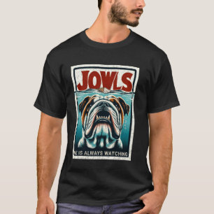 T-shirt Amusant anglais Bulldog Jowls Ice Cream Bully Dog 
