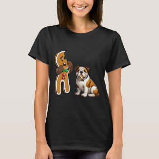 T-shirt Amusant anglais Chien Chien Chien Chien En Train D