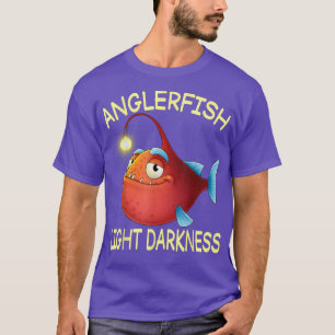 T-shirt Amusant Anglerfish Lumière Darkness, Nuit Anglerfi