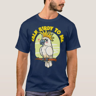 T-shirt Amusant animal de compagnie Cockatoo blanc Parrot