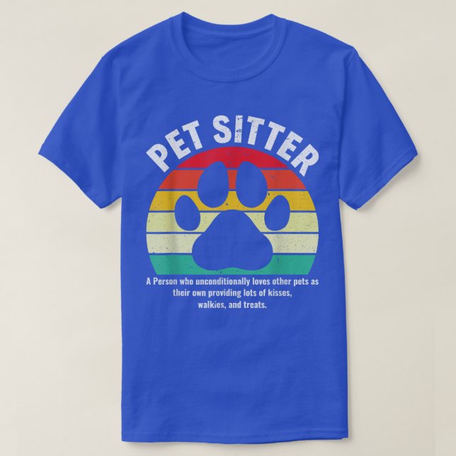 T-shirt Amusant Animaux de compagnie Sitter Définition Ani (Design devant)