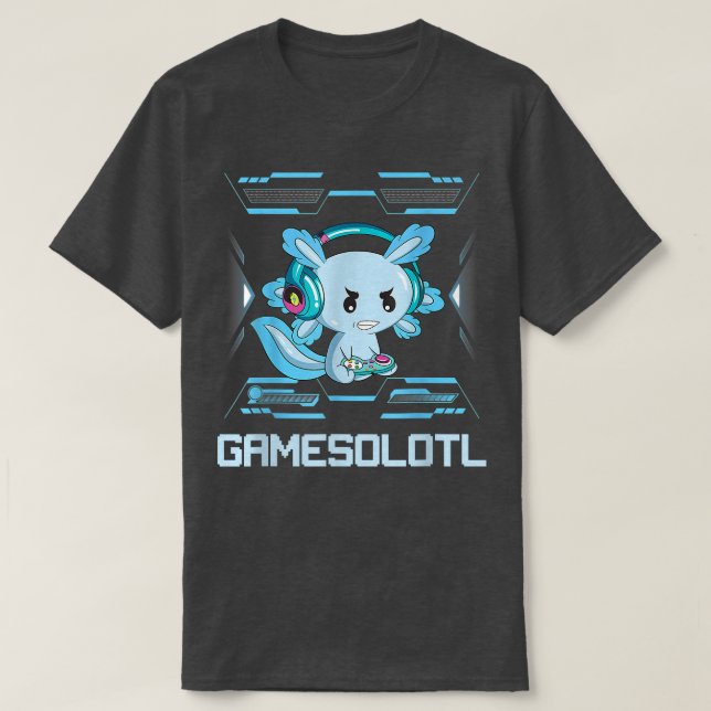 T-shirt Amusant Aolotl Lover Gamesalotl Jeu Aolotl Enfants (Design devant)