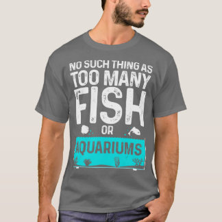 T-shirt Amusant Aquarium Conception Pour Hommes Femmes Pêc