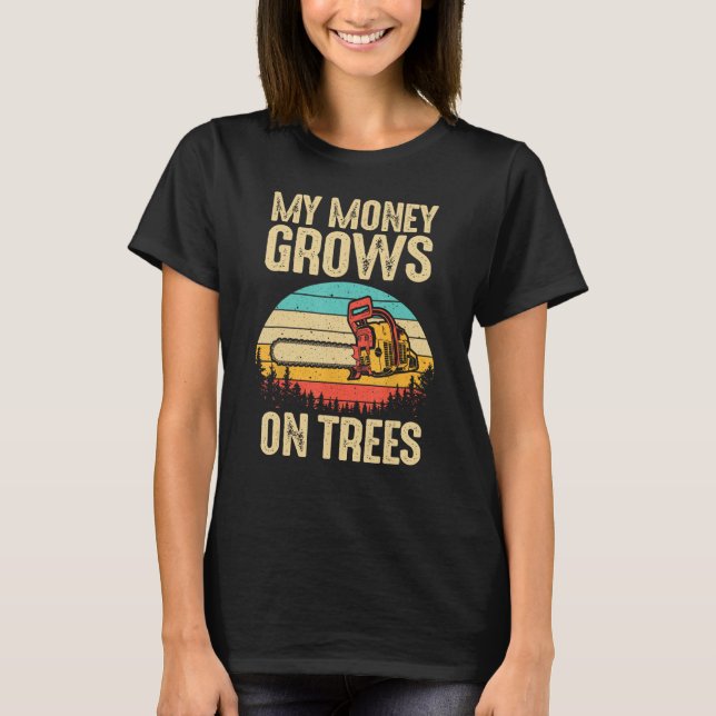 T-shirt Amusant Arboriste Logger Cadeau Hommes Cool Arbre  (Devant)