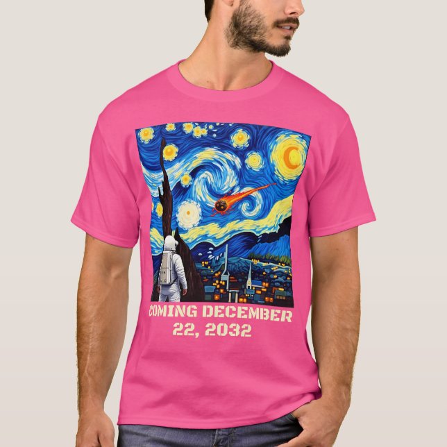 T-shirt Amusant Astéroïde 2032 Yr4 Astéroïde 2024 Yr4 Enfa (Devant)