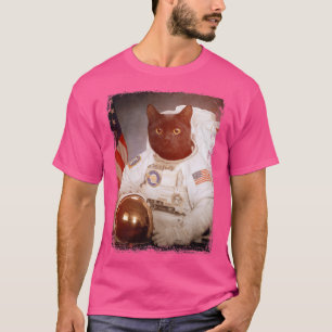 T-shirt Amusant astronaute de chat Lune Mission spatiale A