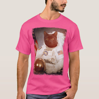 T-shirt Amusant astronaute de chat Lune Mission spatiale A