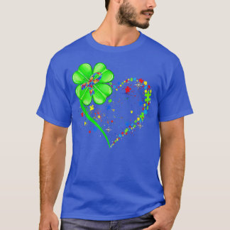 T-shirt Amusant Autisme Clover Autisme Maman Garçon St Pat