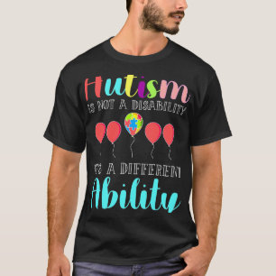 T-shirt Amusant Autisme Cute N'Est Pas Un Handicap C'Est U