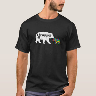 T-shirt Amusant Autisme Prix Grampa Ours Famille Autiste