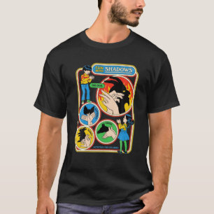 T-shirt Amusant Avec Les Ombres-Le-Diable-Papillon-Cheval-