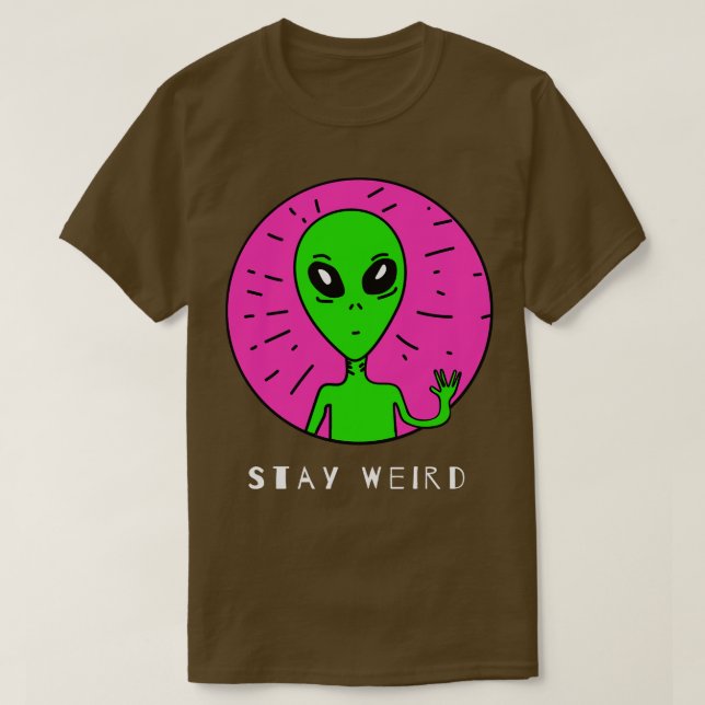 T-shirt Amusant avec un pose rester un cadeau étrange (Design devant)