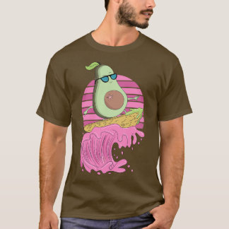 T-shirt Amusant Avocado Funny Surfing Avocado Surfing Avoc