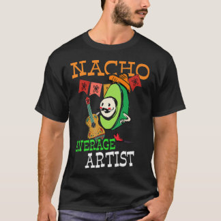 T-shirt Amusant Avocado Sombrero Fiesta Nacho Artiste moye