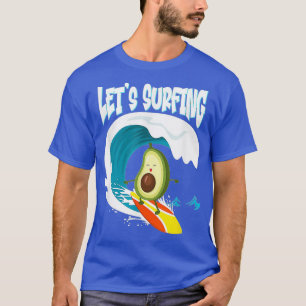 T-shirt Amusant Avocado Surf I Love