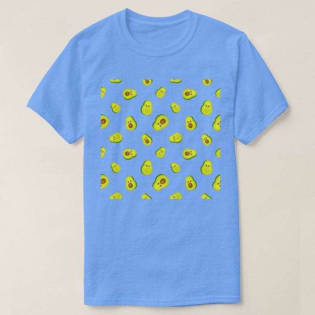 T-shirt Amusant Avocado Surfing design (Design devant)