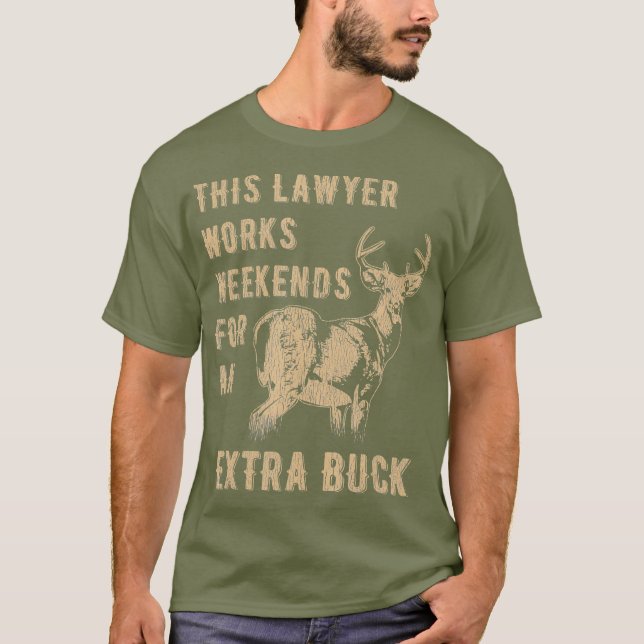 T-shirt Amusant avocat de chasse aux cerfs Chasseur désorg (Devant)