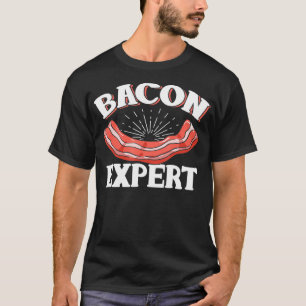 T-shirt Amusant Bacon Epert Chef Viande Fan Cooker Cadeau